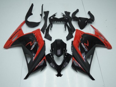 Rosso Nero ABS Kits Carene ZX 300R 2013-2016