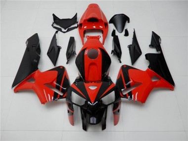 Rosso Nero ABS Plastica CBR 600 RR 2005-2006