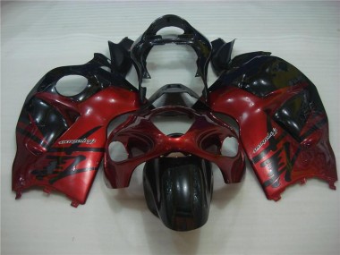 Rosso Nero ABS Plastica & Carena GSXR 1300 Hayabusa 1996-2007
