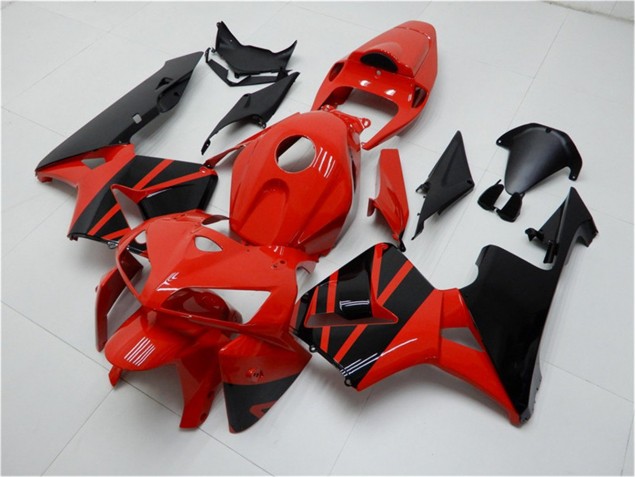 Rosso Nero ABS Plastica & Carenatura CBR 600 RR 2005-2006 Rosso Nero ABS Plastica & Carenatura CBR 600 RR 2005-2006