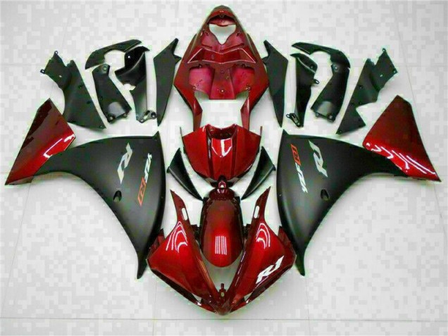Rosso Nero ABS Plastica & Carenatura R1 2009-2011 Rosso Nero ABS Plastica & Carenatura R1 2009-2011
