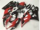 Rosso Nero ABS Plastica & Carene GSXR 1000 K5 2005-2006 Rosso Nero ABS Plastica & Carene GSXR 1000 K5 2005-2006