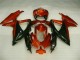 Rosso Nero ABS Plastica GSXR 600 / 750 K8 2008-2010 Rosso Nero ABS Plastica GSXR 600 / 750 K8 2008-2010