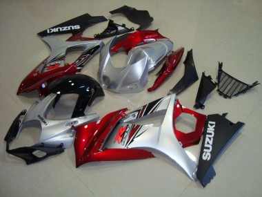 Rosso Nero Argento Carene & Plastica GSXR 1000 K7 2007-2008
