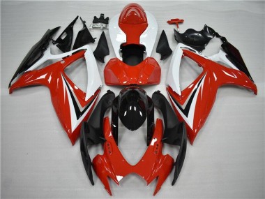Rosso Nero Carene & Plastica GSXR 600 / 750 K6 2006-2007