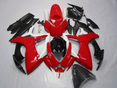 Rosso Nero Carene & Plastica GSXR 600 K6 2006-2007