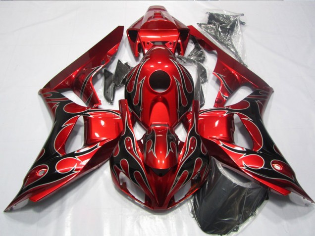 Rosso Nero Fiamma ABS Kits Carene CBR 1000 RR 2006-2007 Rosso Nero Fiamma ABS Kits Carene CBR 1000 RR 2006-2007