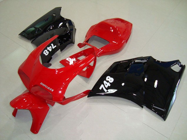 Rosso Nero Kit Carenatura Completa Ducati 748 916 996 996S 1993-2005