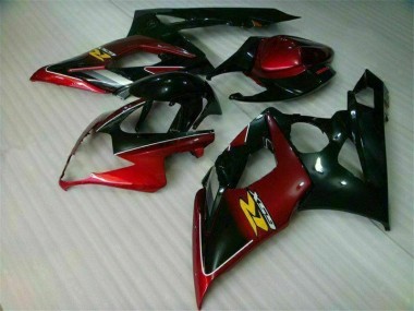 Rosso Nero Kit Carenatura GSXR 1000 K5 2005-2006