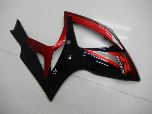 Rosso Nero Kit Carenatura Iniezione GSXR 600 / 750 K6 2006-2007 Rosso Nero Kit Carenatura Iniezione GSXR 600 / 750 K6 2006-2007
