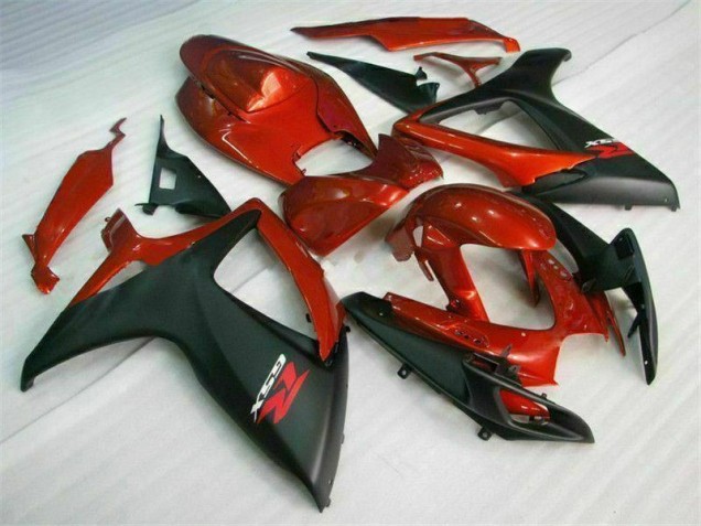 Rosso Nero Kit Carenatura Iniezione GSXR 600 / 750 K6 2006-2007 Rosso Nero Kit Carenatura Iniezione GSXR 600 / 750 K6 2006-2007