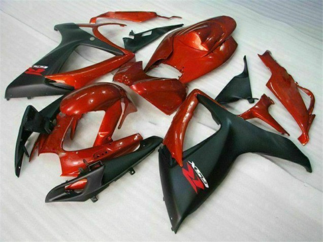 Rosso Nero Kit Carenatura Iniezione GSXR 600 / 750 K6 2006-2007 Rosso Nero Kit Carenatura Iniezione GSXR 600 / 750 K6 2006-2007