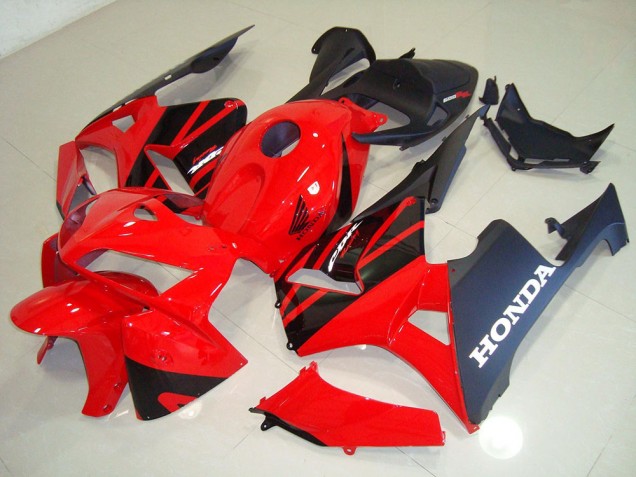 Rosso Nero Kit Completo Carenatura ABS CBR 600 RR 2005-2006 Rosso Nero Kit Completo Carenatura ABS CBR 600 RR 2005-2006