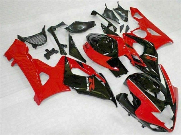 Rosso Nero Kit Completo Carenatura ABS GSXR 1000 K5 2005-2006 Rosso Nero Kit Completo Carenatura ABS GSXR 1000 K5 2005-2006