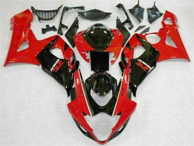Rosso Nero Kit Completo Carenatura ABS GSXR 1000 K5 2005-2006