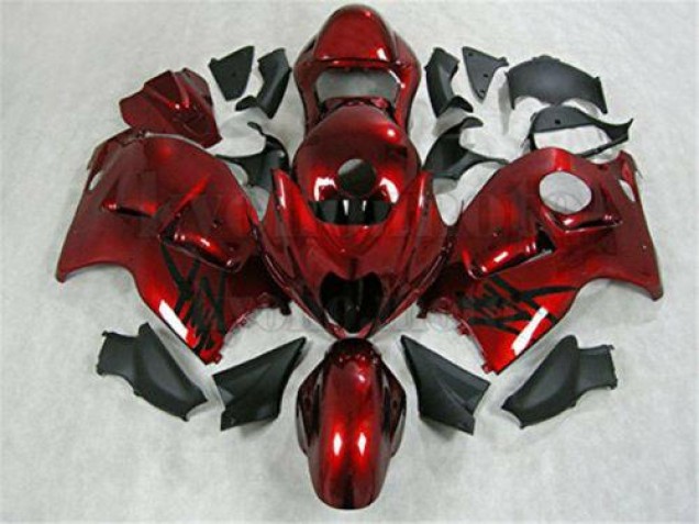 Rosso Nero Kits Carenatura Iniezione GSXR 1300 Hayabusa 1996-2007 Rosso Nero Kits Carenatura Iniezione GSXR 1300 Hayabusa 1996-2007
