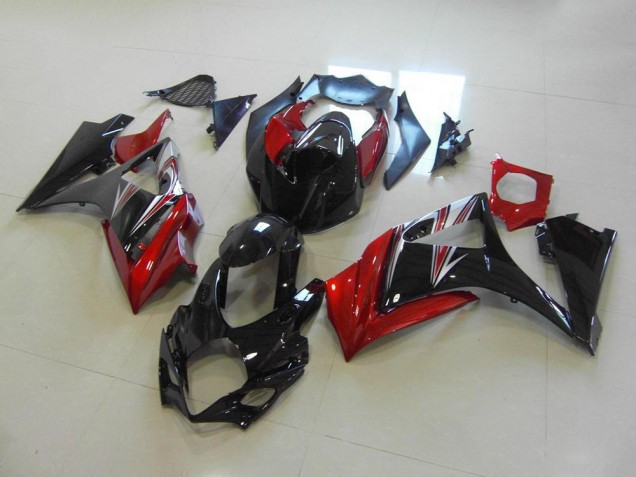Rosso Nero No Adesivo Carene GSXR 1000 K7 2007-2008