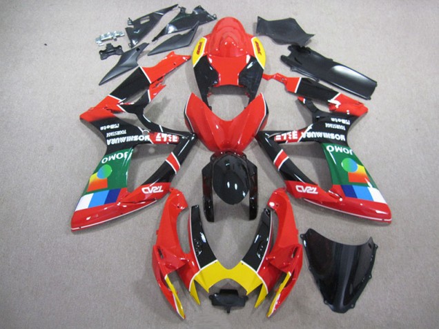 Rosso Nero Verde Carene GSXR 750 K6 2006-2007