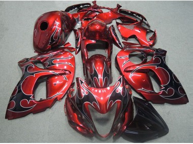 Rosso con Nero Fiamma Carene GSXR 1300 Hayabusa 1996-2007
