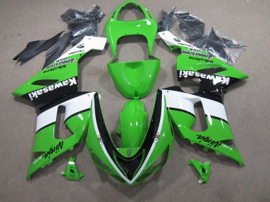 Verde Bianco Nero Ninja 636 Carene ZX6R 2005-2006