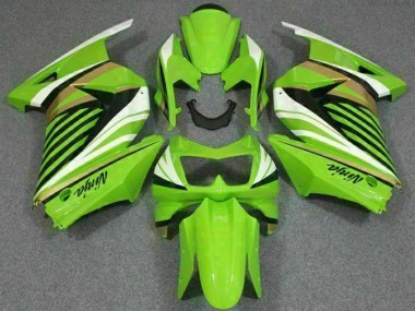 Verde Bianco Nero Ninja Carene EX250 2008-2012