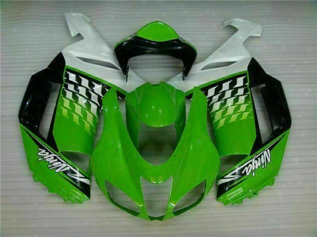 Verde Bianco Ninja Carene ZX6R 2007-2008 Verde Bianco Ninja Carene ZX6R 2007-2008
