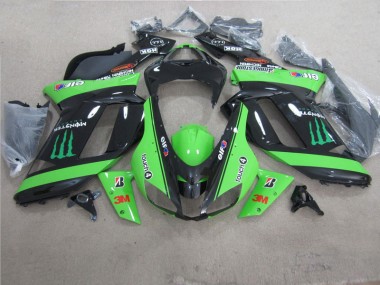 Verde Nero 3M Monster Carene ZX6R 2007-2008
