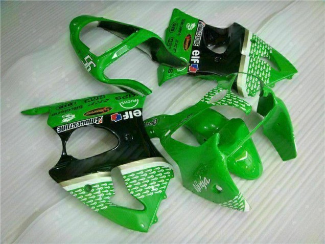 Verde Nero ABS Kit Carenatura ZX6R 2000-2002 Verde Nero ABS Kit Carenatura ZX6R 2000-2002
