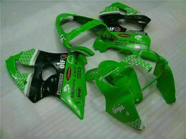 Verde Nero ABS Plastica & Carena ZX6R 2000-2002 Verde Nero ABS Plastica & Carena ZX6R 2000-2002