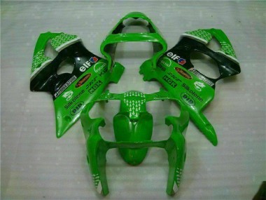 Verde Nero ABS Plastica & Carena ZX6R 2000-2002