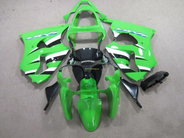 Verde Nero Bianco ABS Kits Carena ZX6R 2000-2002