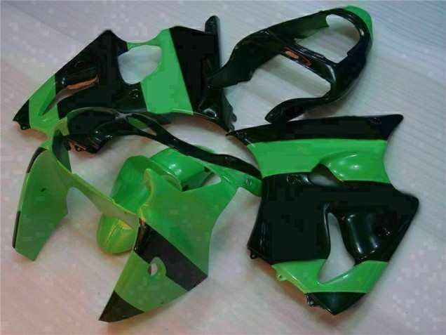 Verde Nero Kit Carenatura Iniezione ZX6R 2000-2002 Verde Nero Kit Carenatura Iniezione ZX6R 2000-2002