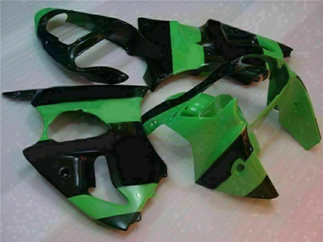 Verde Nero Kit Carenatura Iniezione ZX6R 2000-2002 Verde Nero Kit Carenatura Iniezione ZX6R 2000-2002