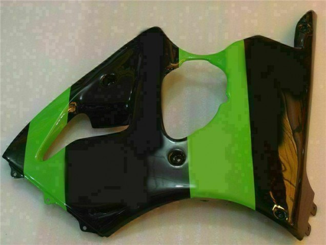 Verde Nero Kit Carenatura Iniezione ZX6R 2000-2002 Verde Nero Kit Carenatura Iniezione ZX6R 2000-2002