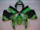 Verde Nero Kit Carenatura Iniezione ZX6R 2000-2002 Verde Nero Kit Carenatura Iniezione ZX6R 2000-2002