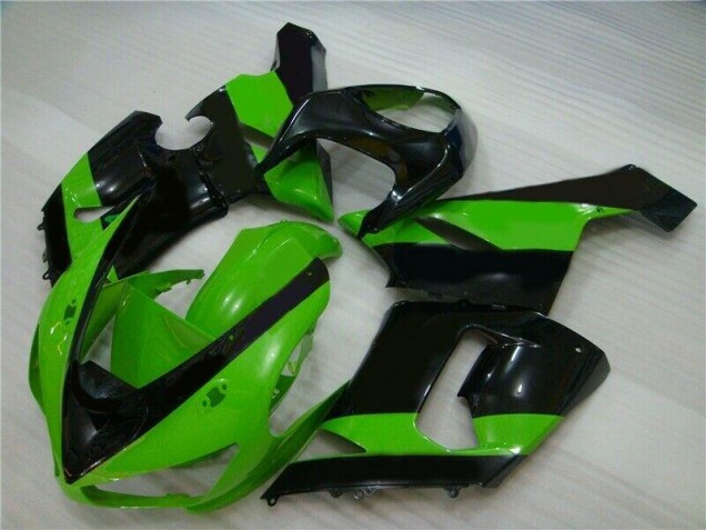 Verde Nero Kit Carenatura Iniezione ZX6R 2005-2006 Verde Nero Kit Carenatura Iniezione ZX6R 2005-2006