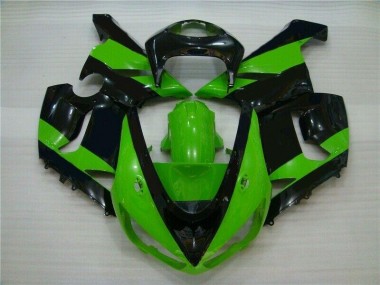 Verde Nero Kit Carenatura Iniezione ZX6R 2005-2006