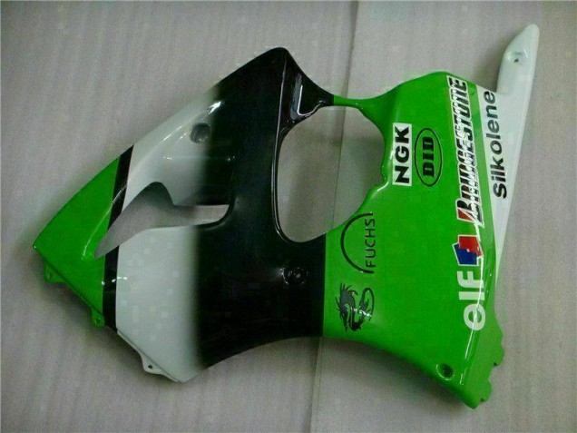 Verde Nero Kits Carenatura Iniezione ZX6R 2000-2002 Verde Nero Kits Carenatura Iniezione ZX6R 2000-2002