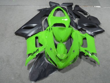 Verde Nero Ninja 636 Carene ZX6R 2005-2006