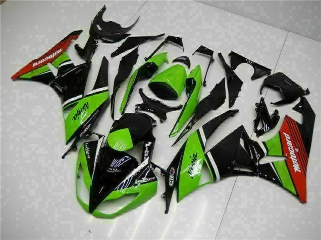 Verde Nero Rosso Carene ZX6R 2009-2012 Verde Nero Rosso Carene ZX6R 2009-2012