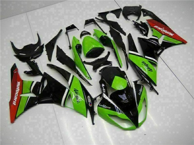 Verde Nero Rosso Carene ZX6R 2009-2012 Verde Nero Rosso Carene ZX6R 2009-2012